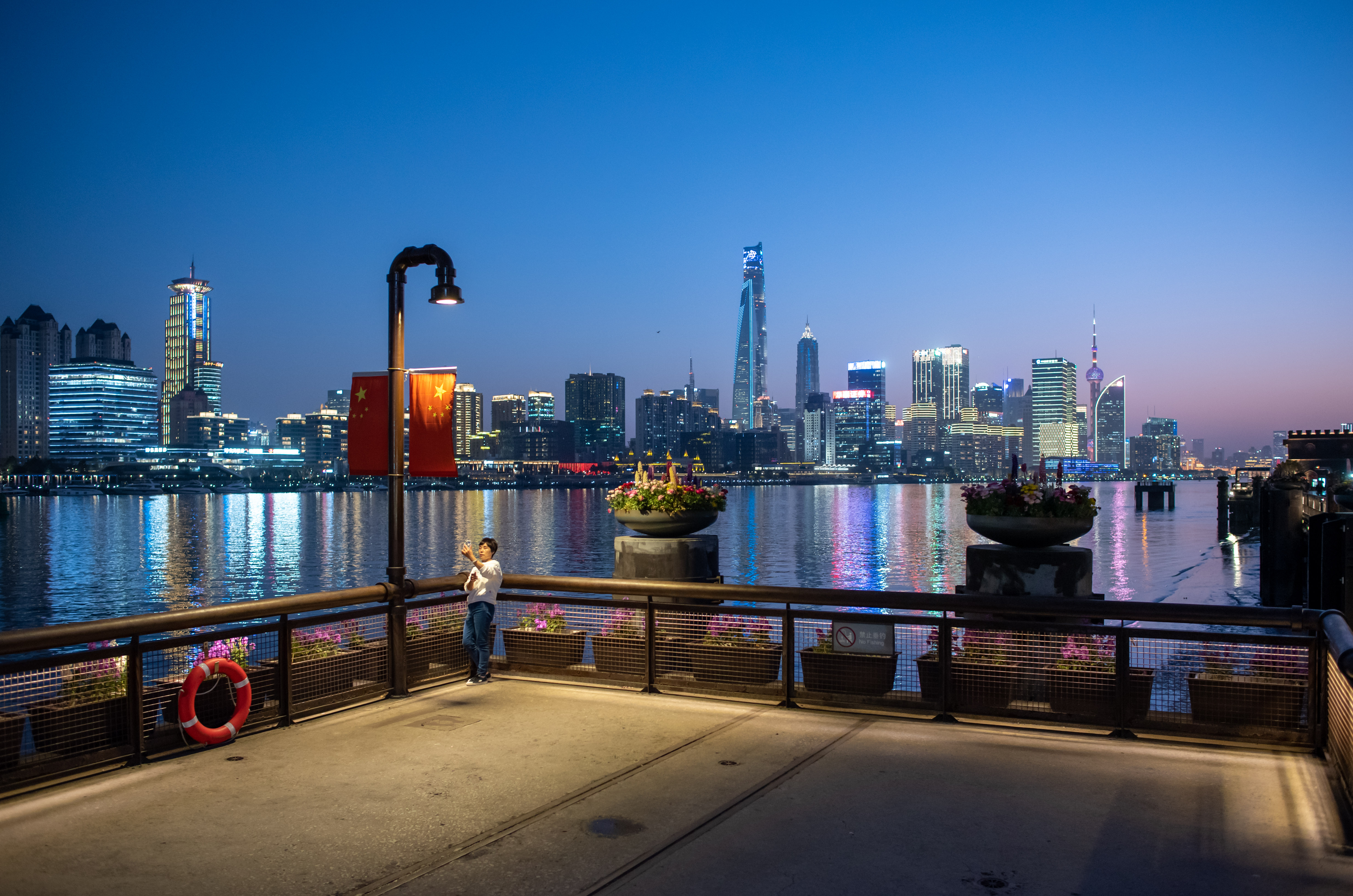 Shanghai skyline across the Huangpu River